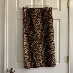 Nuggles Leopard Pencil Skirt
